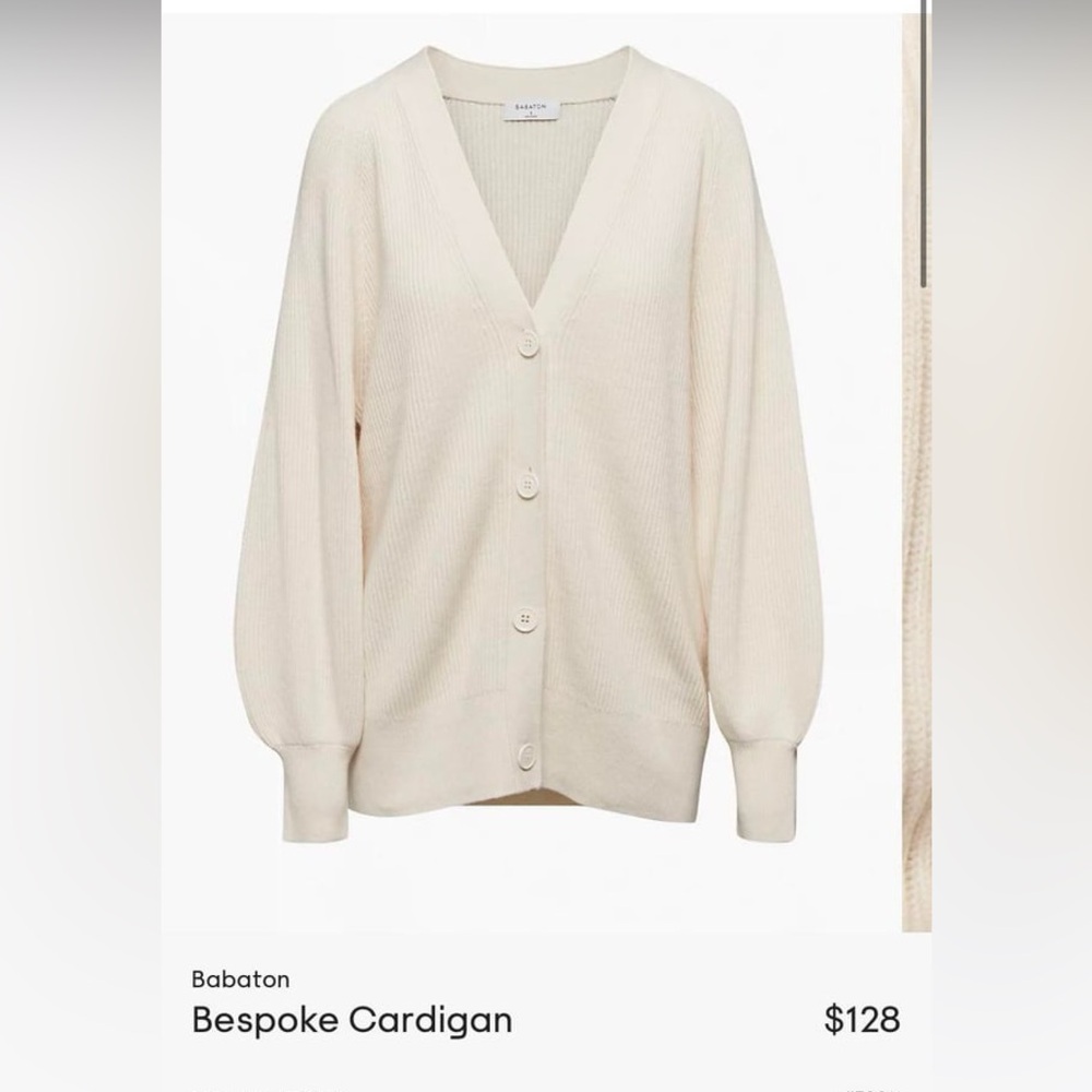 Babaton Cream Button-Up Cardigan